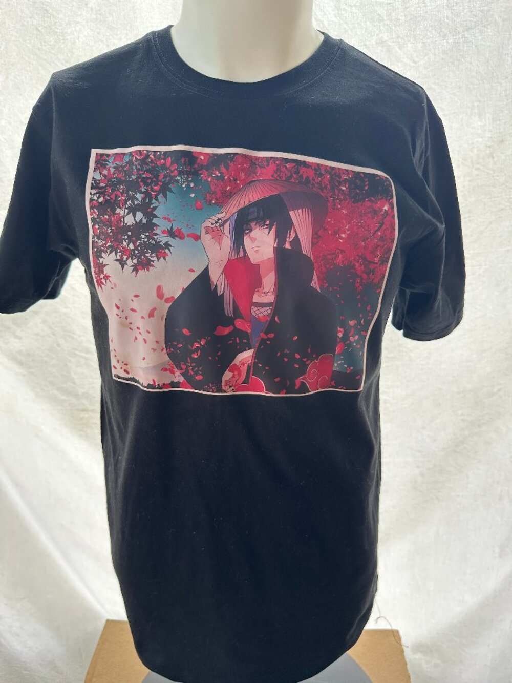 Blue Corner Anime Manga Men's Black T Shirt Size Large